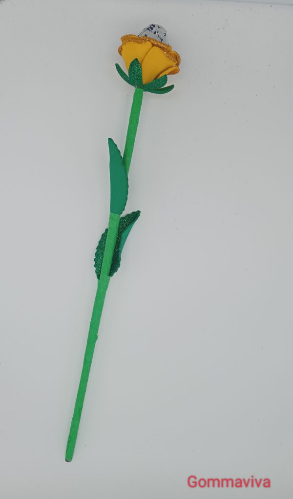 Fiore San Valentino Gomma Eva Arancione 2