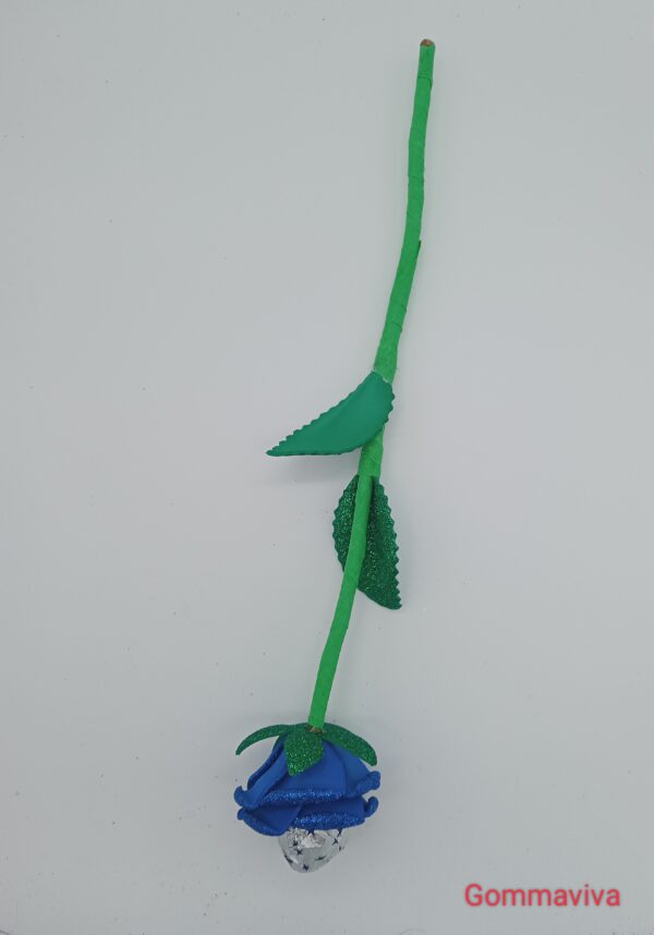 Fiore San Valentino Gomma Eva Blu 2