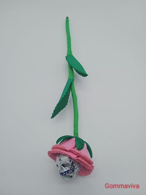 Fiore San Valentino Gomma Eva Rosa 1