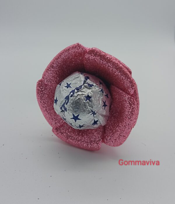 Fiore San Valentino Gomma Eva Rosa