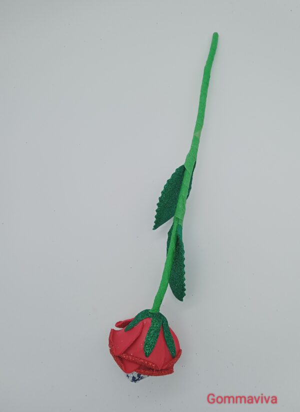 Fiore San Valentino Gomma Eva Rosso 1