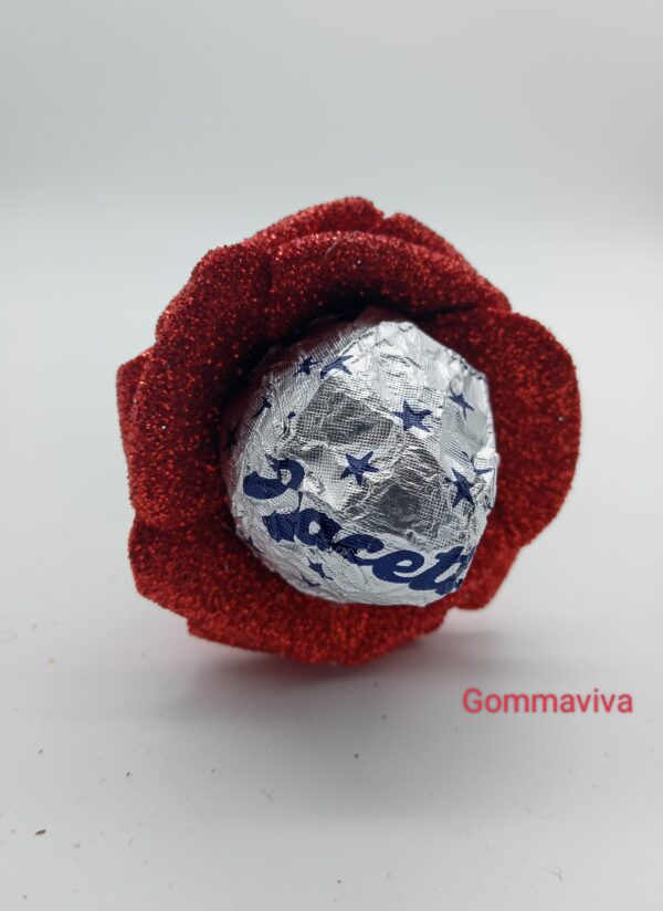 Fiore San Valentino Gomma Eva Rosso